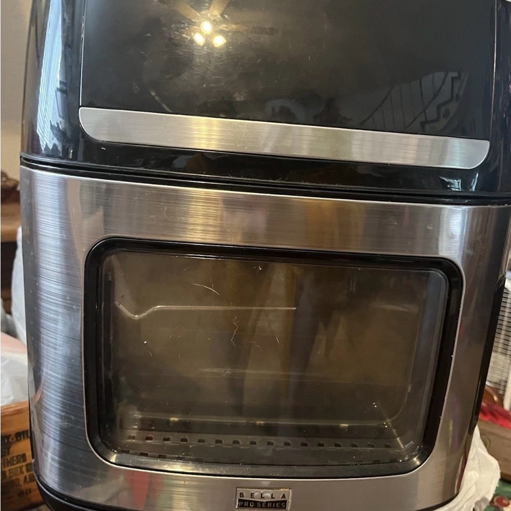 Bella Pro Series Stainless Steel and Black Pro Series Countertop Oven